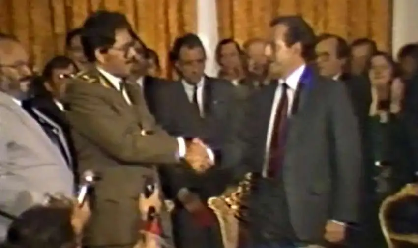 Rodrigo Borja visita Nicaragua para fortalecer lazos con Ecuador (1988)